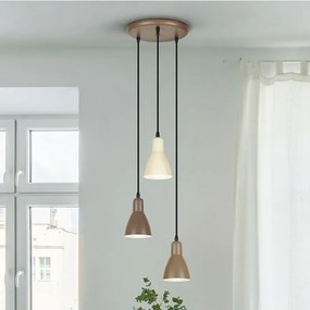 Lustra cu 3 pendule metalice Afra