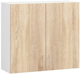 Dulap superior de bucătărie Lula W80 H720 (alb + stejar sonoma). 1068933