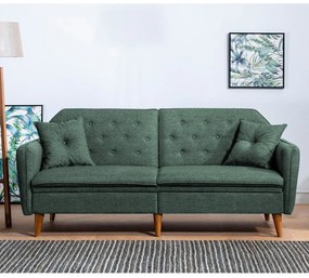 Canapea extensibilă cu 3 locuri Terra-Green Verde
