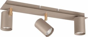 Kanlux 90782 - Corp de iluminat tip spot EVALO 3xGU10/10W/230V bej/auriu