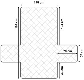 Cuvertură impermeabilă de canapea 4Home Pocket, 178 x 194 cm, 178 x 194 cm