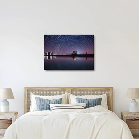 Tablou cu cerul nocturn și stele (70x50 cm)
