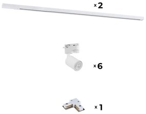 Spot pentru sistem de șină Zuma Line 3042 REFLEKTOR 6xGU10/10W/230V