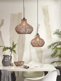 Lustra/ Pendul eco din ratan Kalahari nat., S