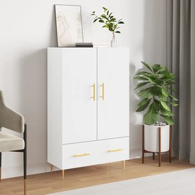 vidaXL Dulap înalt, alb, 69,5x31x115 cm, lemn prelucrat
