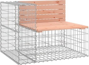 vidaXL Bancă de grădină design gabion 92x71x65,5 cm lemn masiv Douglas