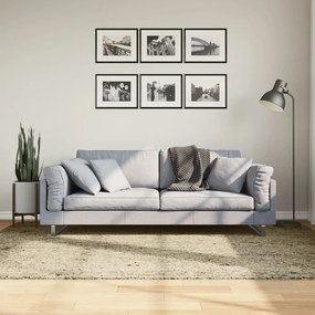 vidaXL Covor pufos &quot;PAMPLONA&quot; cu fire înalte, auriu modern, 160x230 cm