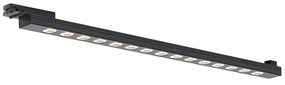 Plafonieră modernă neagră pentru sistem de șină monofazat 15W 1170 lm 3000K - Iconic Tsiri