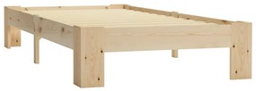 Cadru de pat, 100 x 200 cm, lemn masiv de pin lemn, 100 x 200 cm