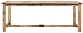 358950 vidaXL Masă de bucătărie, 200x100x75 cm, lemn masiv de mango