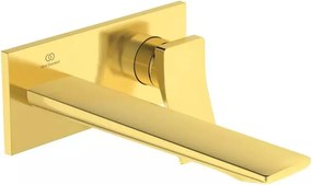 Baterie lavoar incastrata Ideal Standard Atelier Conca 220 auriu periat fara corp ingropat