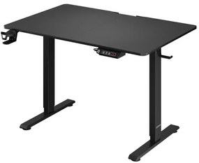 Deuba Birou de birou reglabil pe inaltime negru-110x60x118 cm