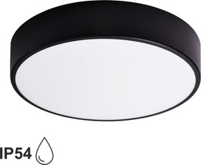 Brilagi - Plafonieră LED RGBW CLARE, dimabilă, pentru baie, 3x E27/9W/230V, IP54, Wi-Fi, neagră