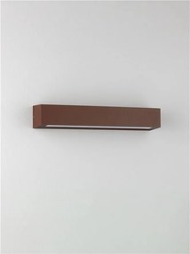 Aplica exterior corten liniara 38cm IP65 LED CCT PRISMATIC
