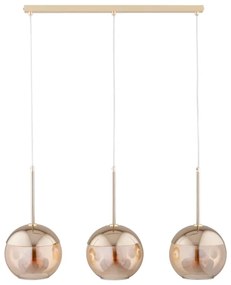 Lustră pe cablu VOLDA 3xE27/60W/230V alamă