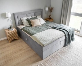 Pat lemn masiv BoxSpring Vivre 180x200 - Paros 02