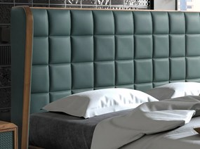 Pat dublu design LUX Dark green 180x200cm