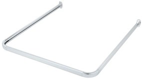 Bară pentru perdea de duș argintiu-lucios Era – Wenko