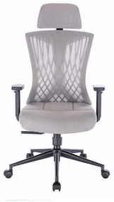 Scaun rotativ ergonomic de birou Ergomax gri deschis