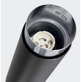 Plafonieră neagră/argintie Crown – Sollux