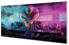 Tablouri pe sticlă DJ console lumini colorate