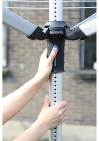 Uscător de rufe argintiu pentru grădină 60 m Lift-o-Matic Advance – Brabantia