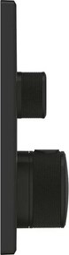 Baterie dus negru mat Grohe Grohtherm SmartControl termostatica patrata 2 iesiri