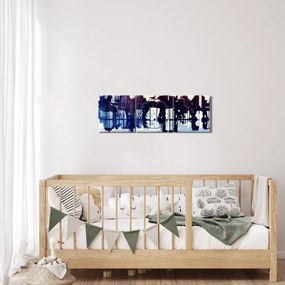 Tablou cu muzicieni (cu ceas) (90x30 cm)