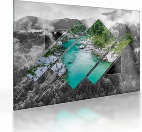 Tablou pe sticlă - Natura sălbatică (70x50 cm)