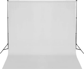 vidaXL Sistem de suport fundal, 600 x 300 cm, alb
