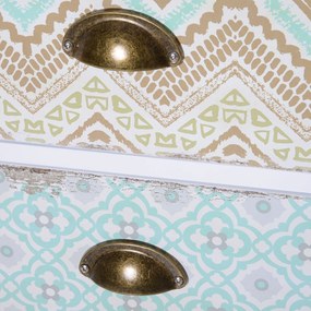 HOMCOM Comodă cu sertare comodă, design modern, 5 sertare, 46 cm x 34 cm x 97,5 cm, colorat | Aosom Romania