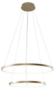 Lustra LED moderna design circular BRENO auriu 40/60cm