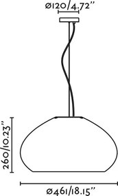 Lustra/ Pendul design decorativ MAR H26cm verde