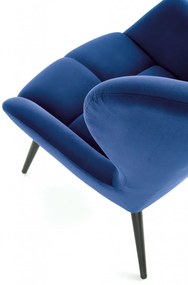 Fotoliu Tyrion velvet bleumarin H91 cm