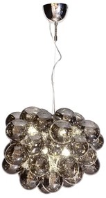 Lustră pe cablu ByRydens 4200440-4505 GROSS 8xG9/4W/230V fumuriu/negru