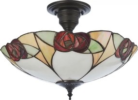 Endon 111907 - Lustră aplicată Tiffany INGRAM 3xE27/10W/230V, Ø 45 cm