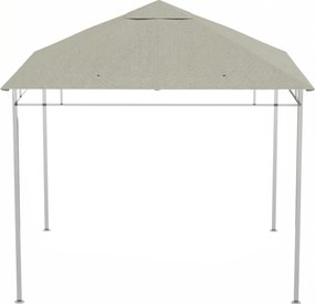 Outsunny Pânză de schimb pentru pavilion tonelă cort acoperiş de înlocuire gazebo de grădină poliester 180 g/m² 3 x 3 m gri | Aosom Romania