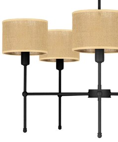 Candelabru pe tijă MADELA, 5 x E14/40W/230V, iută/negru