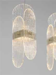 Lustra LED suspendata liniara design decorativ LUCIEN 2700K