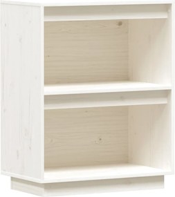 vidaXL Dulap consolă, alb, 60x34x75 cm, lemn masiv de pin