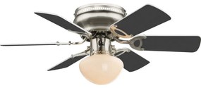 Candelabru Ugo 0307W, cu ventilator, intrerupator, 1xE27, grafit, IP20, Globo
