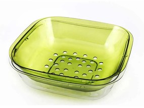 Strecuratoare, cu container, acril, verde, 25 cm