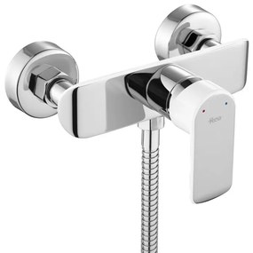 Baterie de dus REA Bloom alb crom