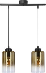 Candellux Aspra lampă suspendată 3x60 W negru-chihlimbar 32-16263