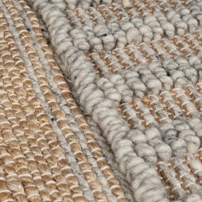 Covor tip traversă gri deschis/în culoare naturală 60x230 cm Medina – Flair Rugs