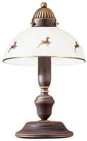 Kolarz 731.73.150 - Lampă de masă NONNA 1xE14/60W/230V, aur roz, cu motiv cerb