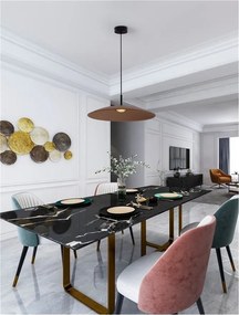 Lustra LED design modern POLIFEMO maro, 60cm