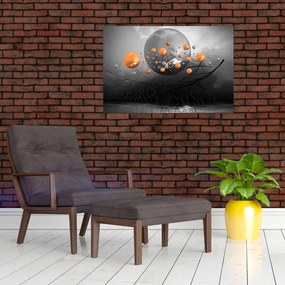 Tabloul cu bile portocalii (90x60 cm)