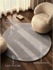 Covor gri țesut manual rotund din amestesc de lână ø 160 cm Kari Organic – Villeroy&amp;Boch