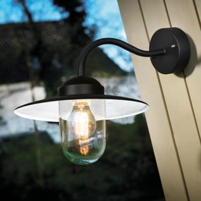Aplica de perete exterior IP54 Luxembourg negru 22671003NL